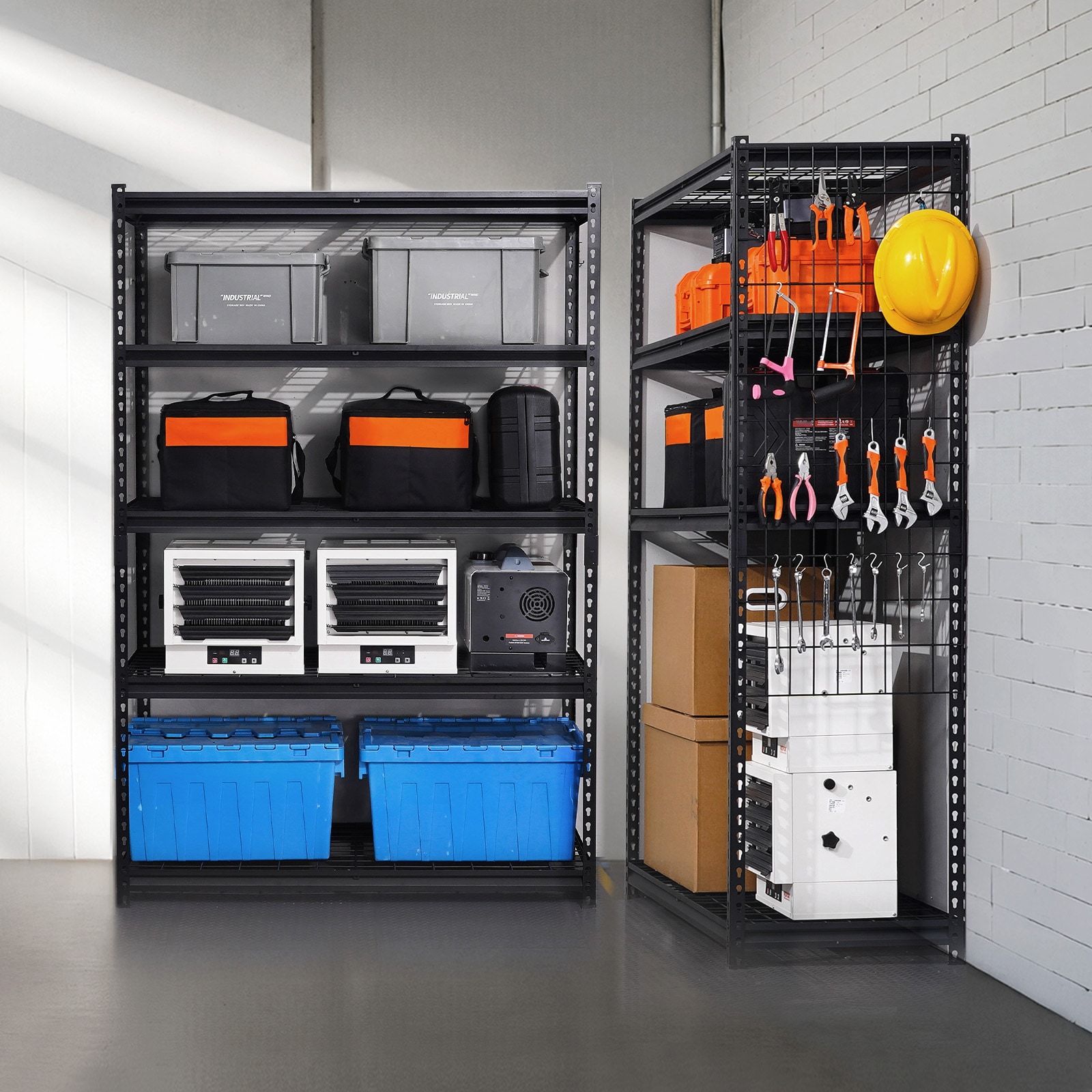 Storage Shelves 5 Tier Adjustable Heavy Duty Garage Shelving Units 3000 Lbs_voghion.com